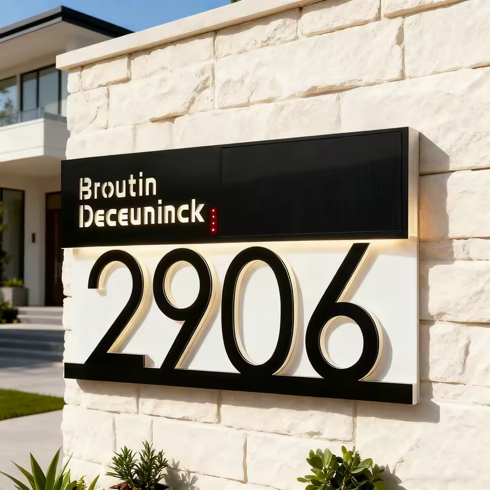 TheHiddenGoods™ Personalised Exterior House Plaque