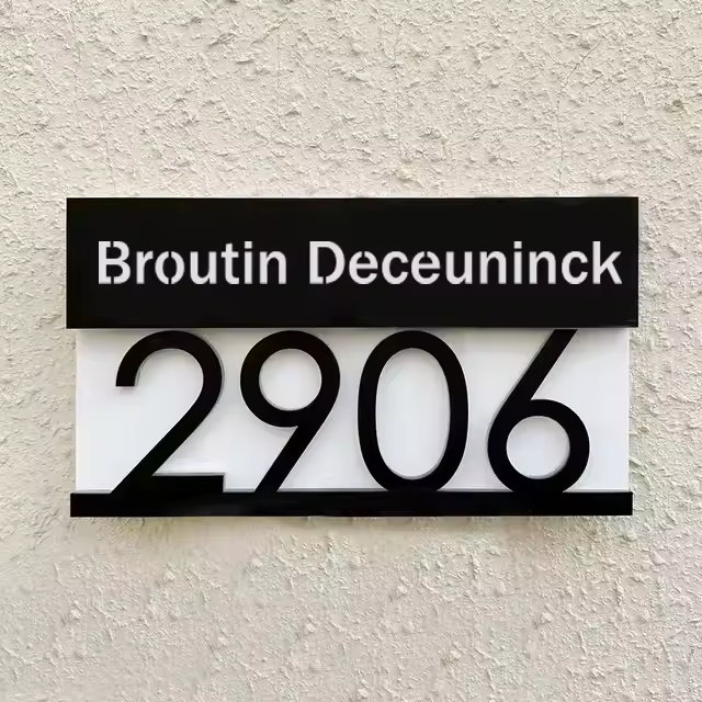TheHiddenGoods™ Personalised Exterior House Plaque