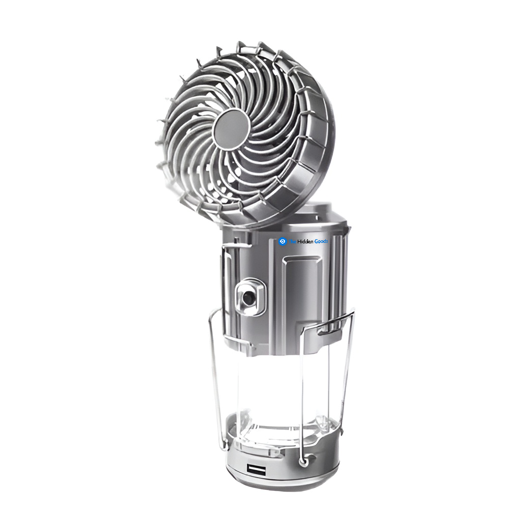 TheHiddenGoods™ Rechargeable LED Camping Lamp with Fan
