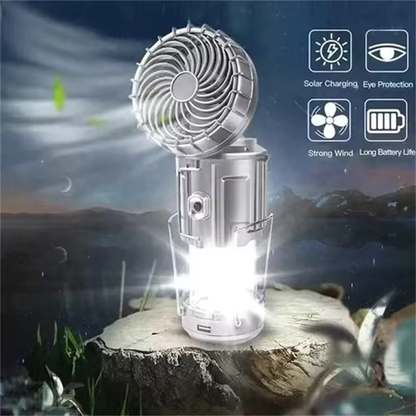 TheHiddenGoods™ Rechargeable LED Camping Lamp with Fan