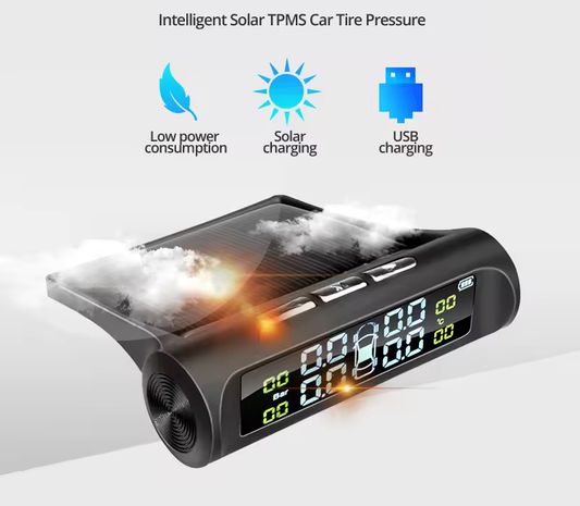 TheHiddenGoods™ Solar Car Tire Pressure Monitoring System