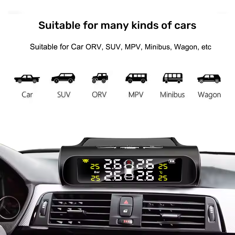 TheHiddenGoods™ Solar Car Tire Pressure Monitoring System