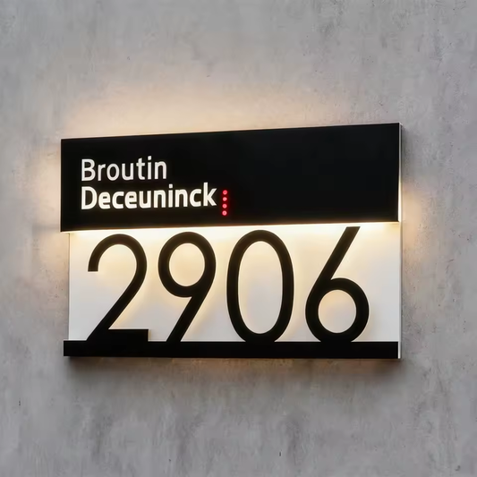 TheHiddenGoods™ Personalised Exterior House Plaque